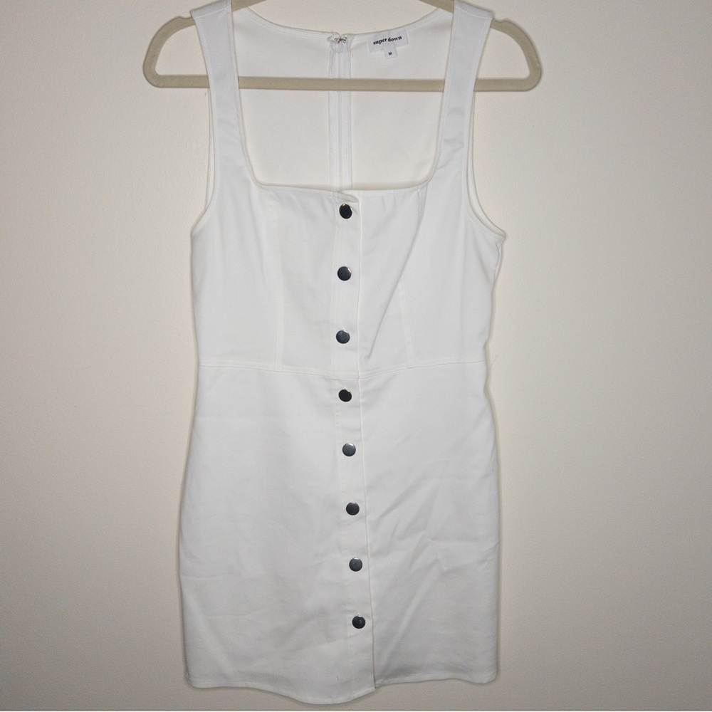 Superdown Square Neck Button Front Sleeveless Min… - image 1